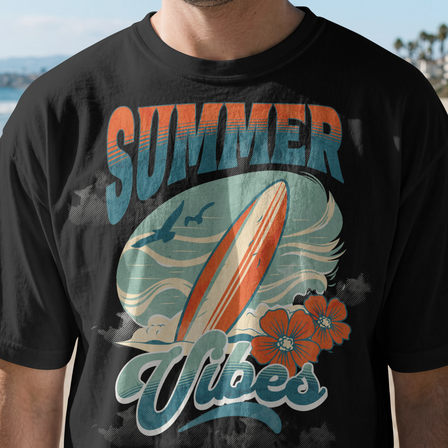 Summer Vibes T-Shirt Männer