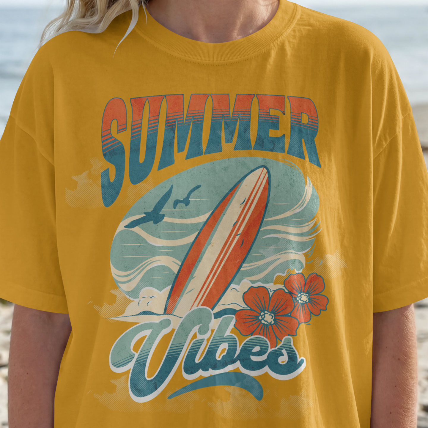 Summer Vibes T-Shirt Frau
