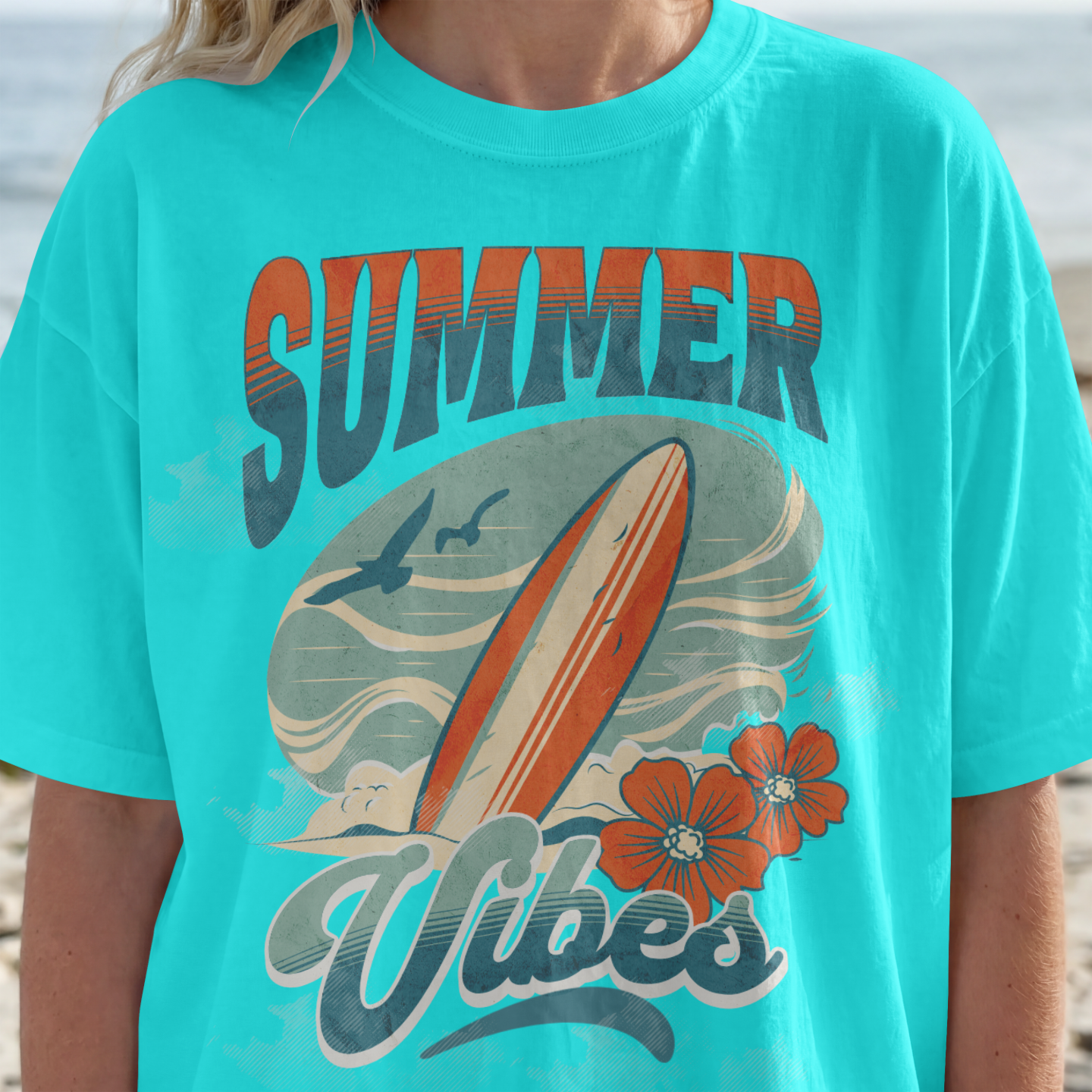 Summer Vibes T-Shirt Frau