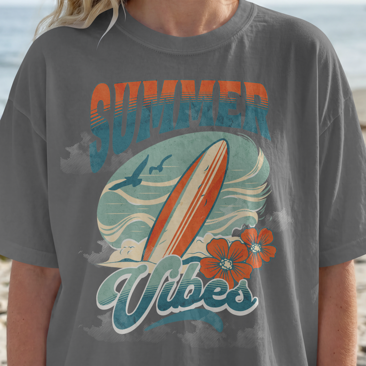 Summer Vibes T-Shirt Frau
