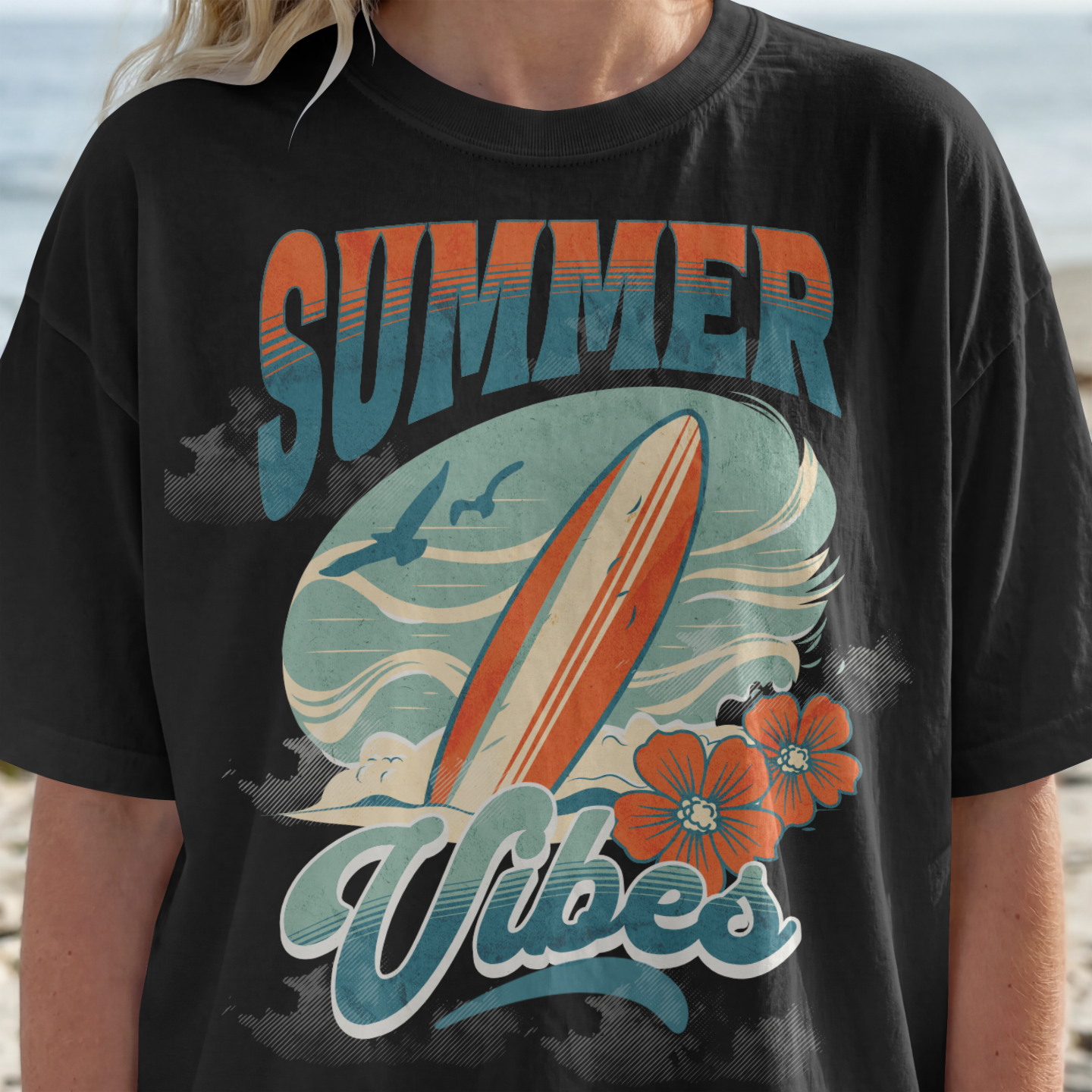 Summer Vibes T-Shirt Frau