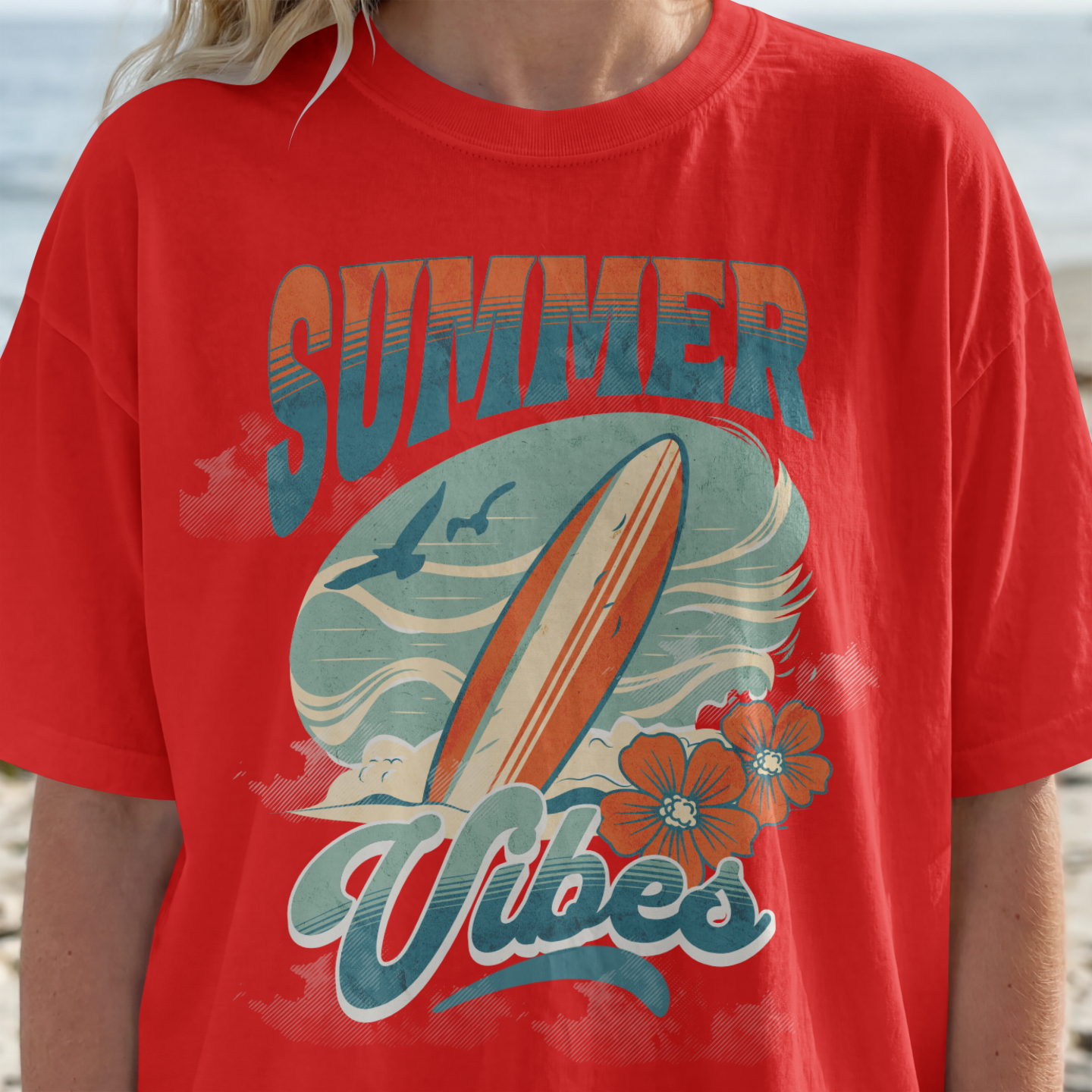 Summer Vibes T-Shirt Frau