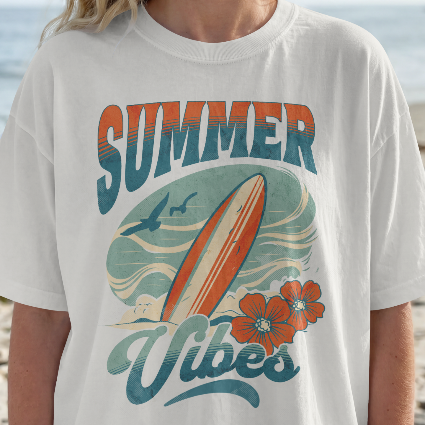 Summer Vibes T-Shirt Frau