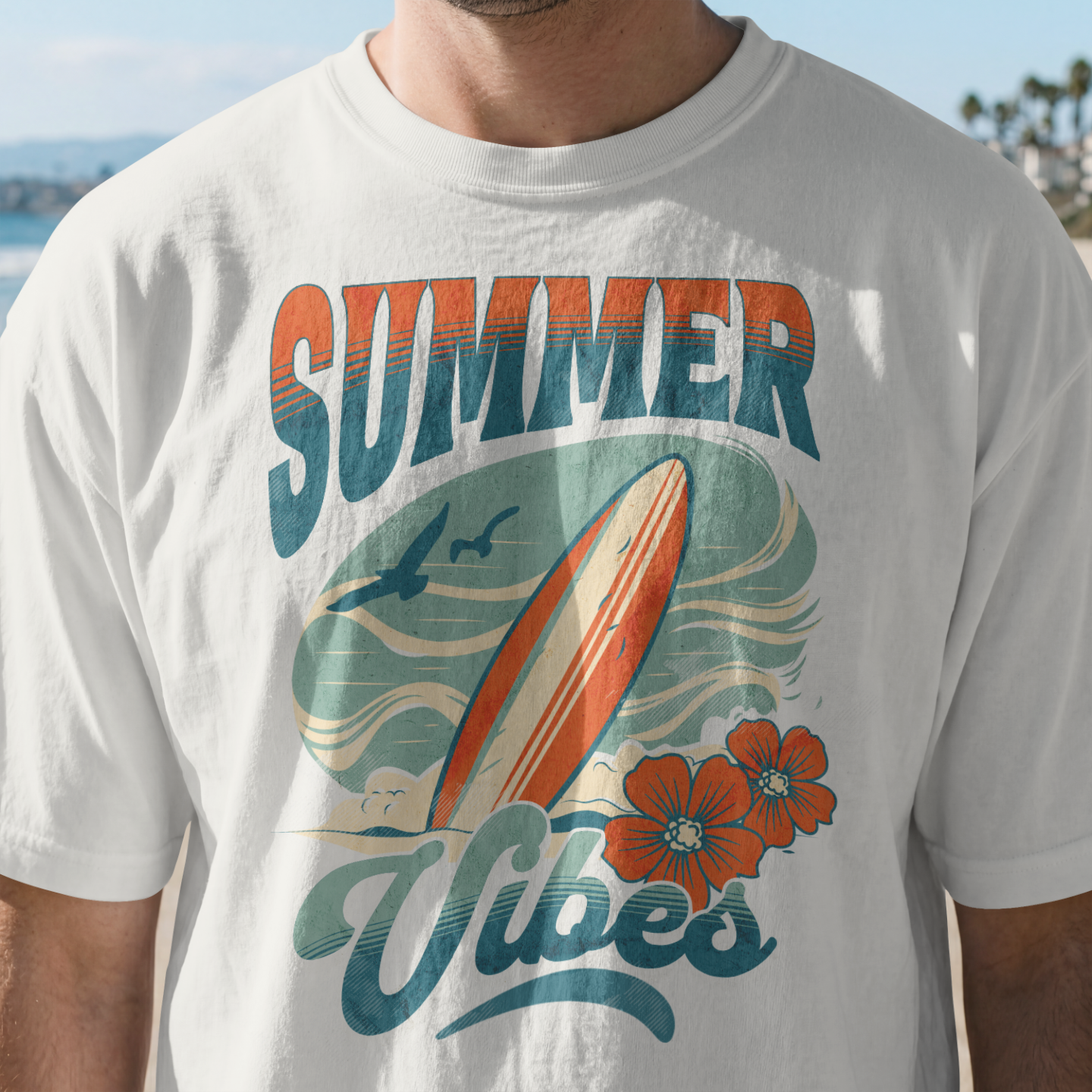 Summer Vibes T-Shirt Männer